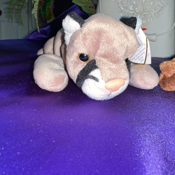 NWT & VTG📌 Ty Beanie Baby Canyon the Cougar 1998 & Congo the Gorilla 1996 - Picture 3 of 13